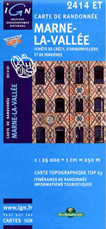 Ign Top 25 #2414 et Marne-la-Vallée, Forêt de Crécy