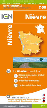Ign Département #58 Nièvre