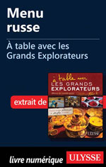 Menu russe - À table avec les Grands Explorateurs