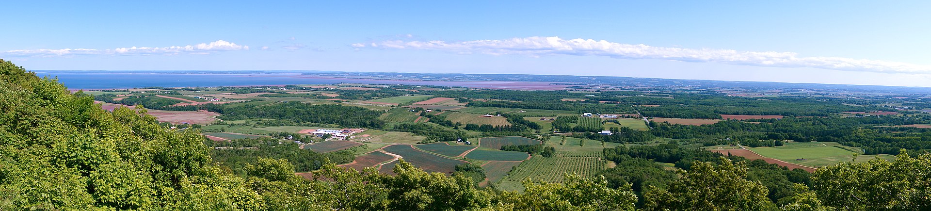 La vallée d'Annapolis dans la province canadienne de la Nouvelle-Écosse. Par Madereugeneandrew - travail personnel, CC BY-SA 4.0