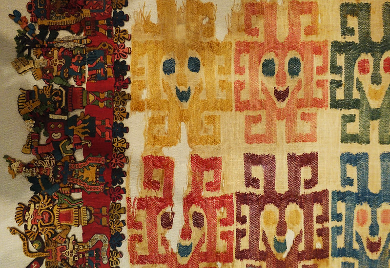 Textile de la culture Nasca, an 300 à 600 de notre ère. Domaine publque 
