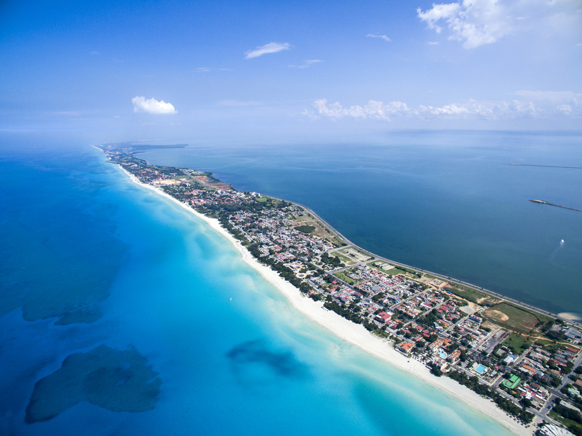 Cuba et la Péninsule de Hicacos et la ville de Varedero