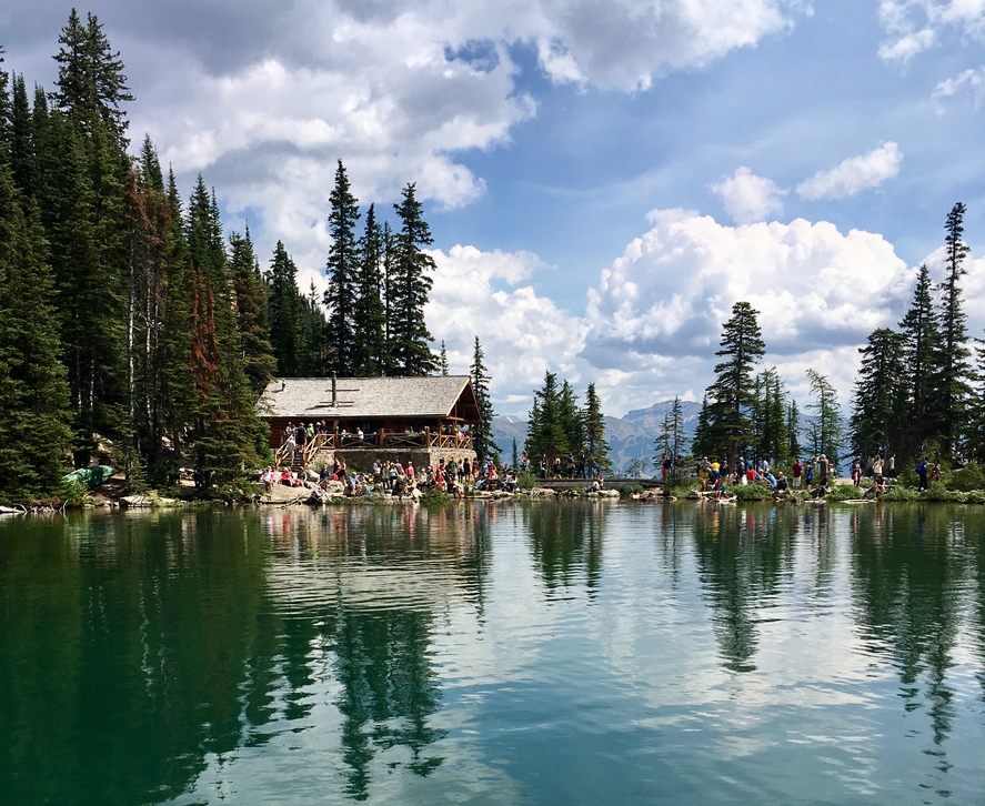 Les maisons de thé de Lake Louise
