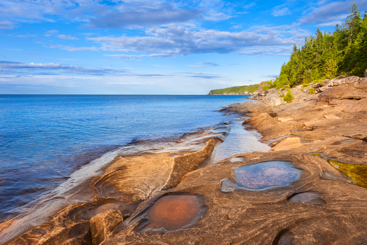 Le relief insolite de la péninsule Bruce en Ontario