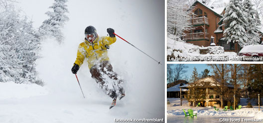 Ski et feu de bois à l