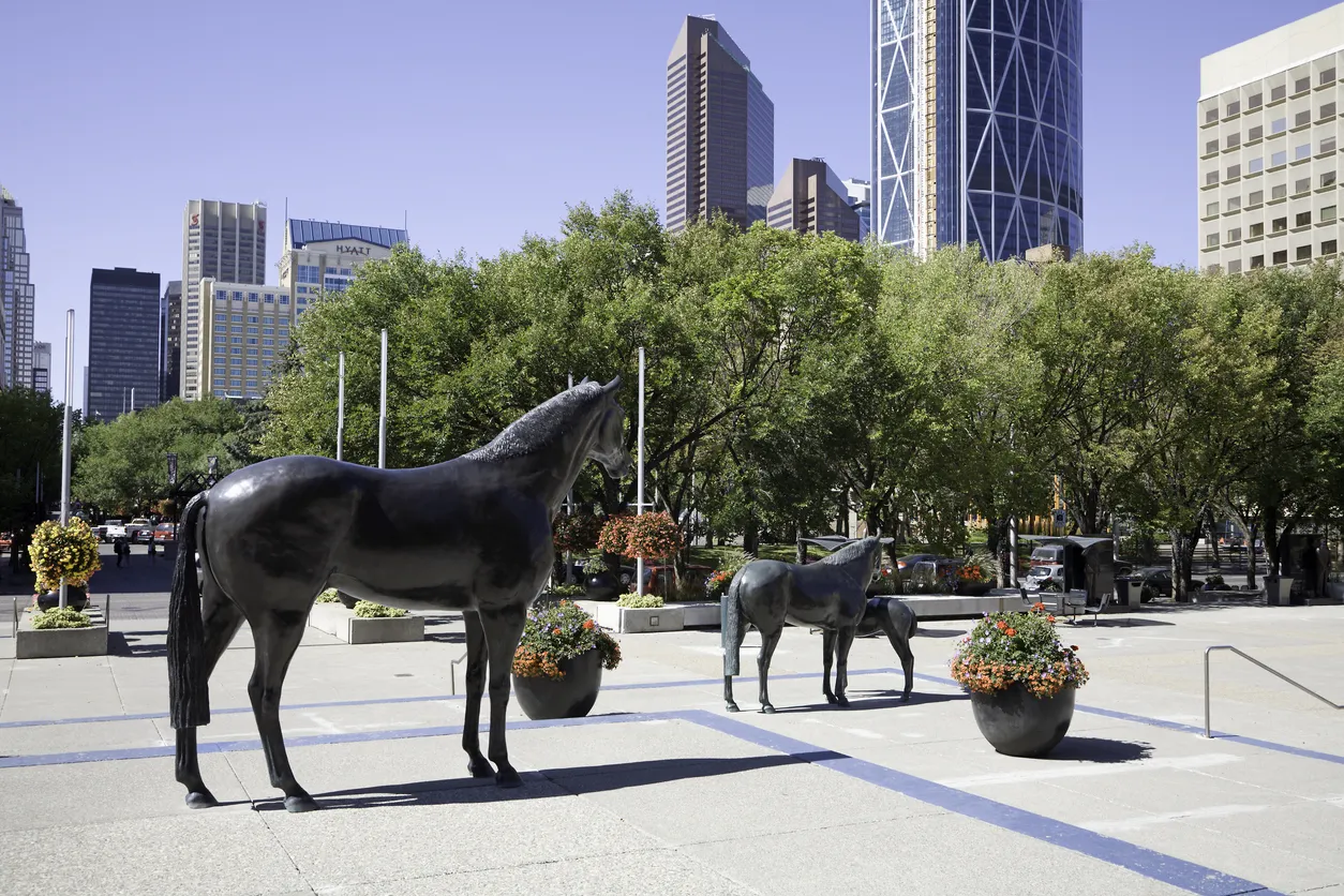 The Family of Horses de l’artiste calgarien Harry O'Hanlon © iStock /Solidago