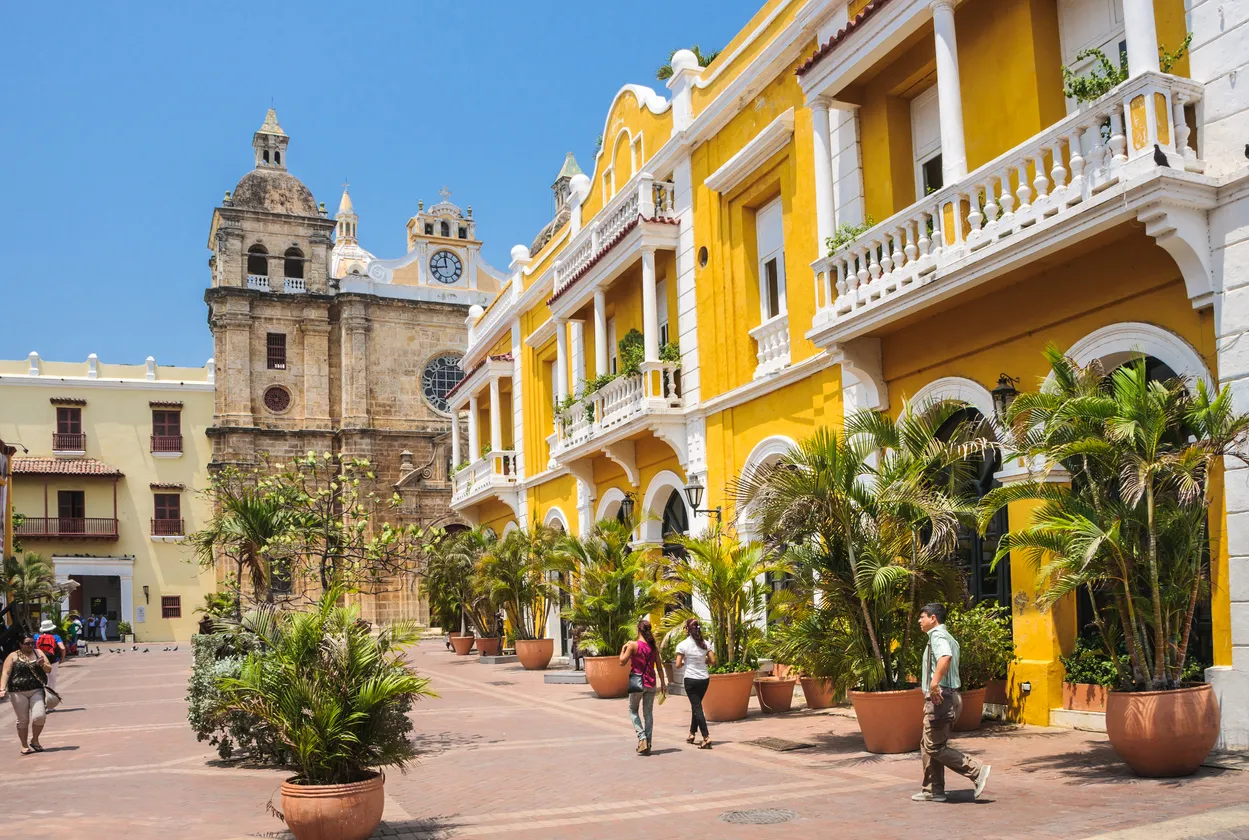 Le vieux centre de Carthagène  ©  iStock / KenWiedemann
