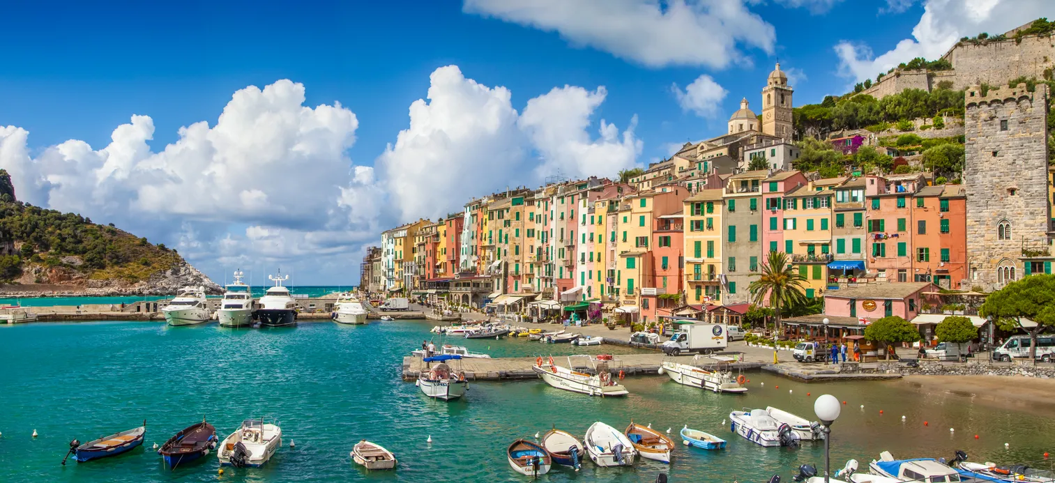 Portovenere, située dans le parc national des Cinque Terre, en Ligurie
© iStock / bluejayphoto