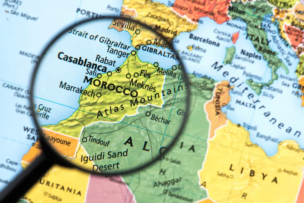 Carte du Maroc | © omersukrugoksu